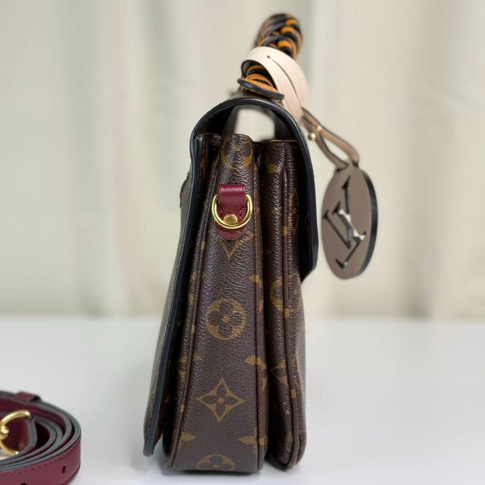 Louis Vuitton Monogram Canvas Metis Shoulder Bag Crossbody with Purple Strap - Picture 5 of 11
